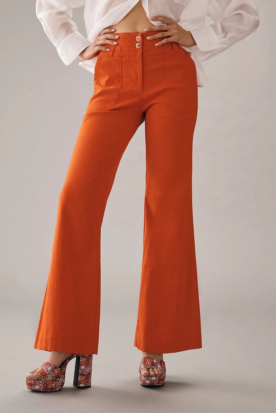 Naomi Wide-Leg Flare Pants by Maeve